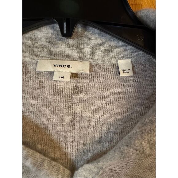 Vince Silk Wool Cashmere Blend Collar Crew Neck Size Large (6194) Read - Picture 3 of 5